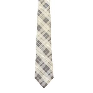 Apt 9 extra long light gray plaid tie. Excellent used Condition. Like new.